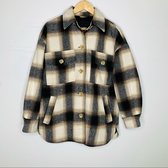 Pull&Bear | Oversized Plaid Jacket - Picture 5 of 12